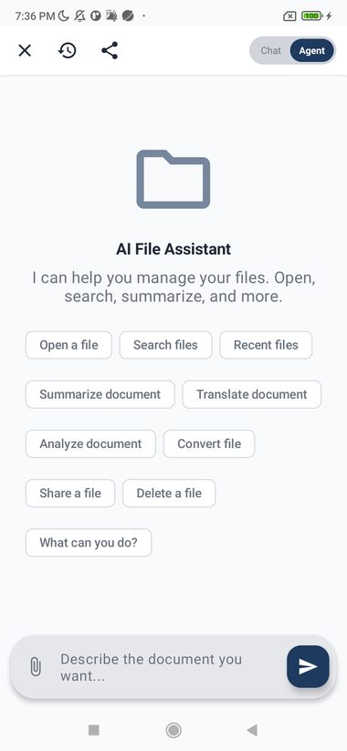Document Reader in use